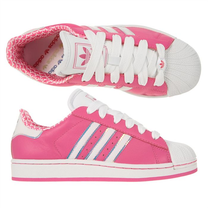 adidas superstar femme rose et blanche